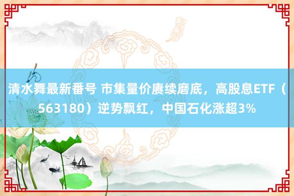 清水舞最新番号 市集量价赓续磨底，高股息ETF（563180）逆势飘红，中国石化涨超3%
