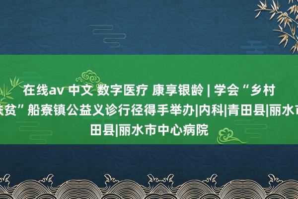 在线av 中文 数字医疗 康享银龄 | 学会“乡村数字医疗扶贫”船寮镇公益义诊行径得手举办|内科|青田县|丽水市中心病院