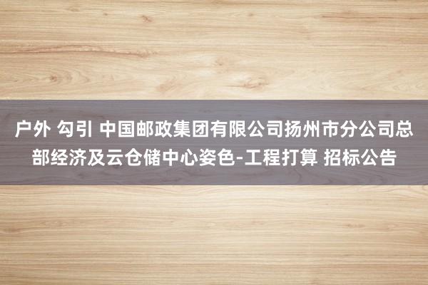 户外 勾引 中国邮政集团有限公司扬州市分公司总部经济及云仓储中心姿色-工程打算 招标公告